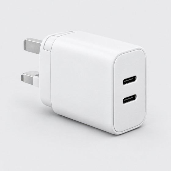 65W GaN 双 USB-C 快速充电器