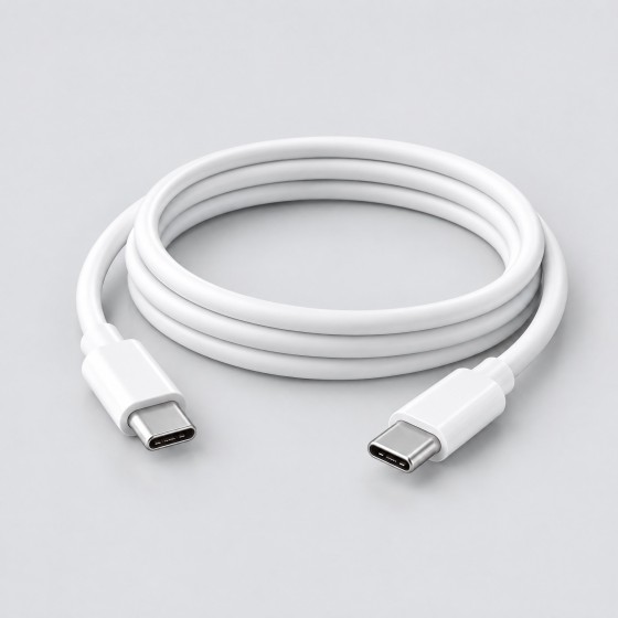 USB-C 至设备充电线 白色