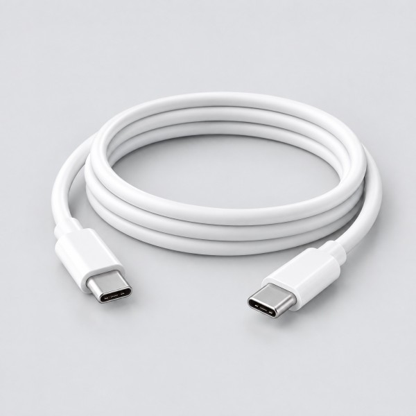 USB-C 至设备充电线 白色